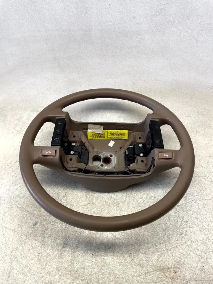 1992-1995 Ford Taurus Mercury Sable Steering Wheel Beige Leather OEM - Image 2 of 4