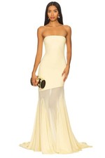 Abito Deme by Gabriella Dahlia in giallo burro XSmall donna maxi dress