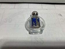 Vintage OUR LADY OF LOURDES Glass Water Bottle