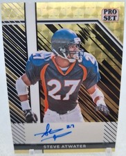Steve Atwater 2024 Pro Set Metal Gold Super Fractor Auto#1/1 One Of One #PSA-SA1