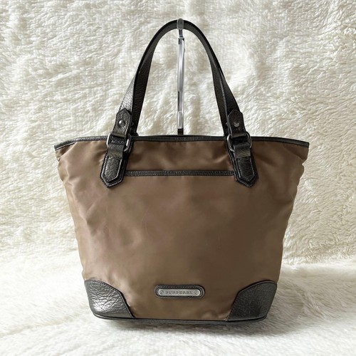 BURBERRY Pre-Owned Nova Check Boat Shape Tote Bag Shoulder Nylon