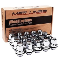 20PCS M14x1.5 Chrome Lug Nuts – 1.85" (47mm) Tall, 7/8" (22mm) Hex, OEM Style F