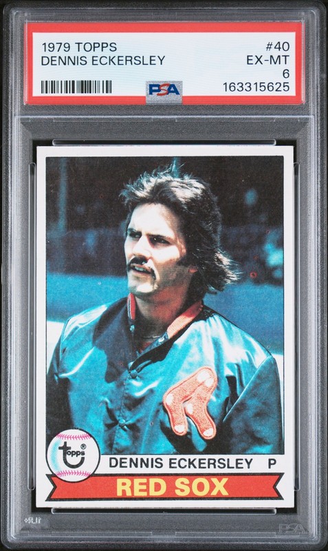 1979 TOPPS #40 DENNIS ECKERSLEY PSA 6