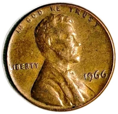 1966 Lincoln Penny No Mint Mark Error 1c Coin US 1 Cent Error Coin   SEE PICS