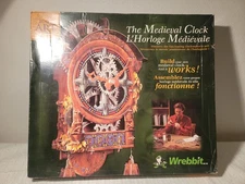 Vintage MEDIEVAL CLOCK  Kit Build Your Own Working Clock Wrebbit 1997 NEW OB