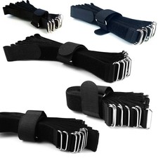 10 Klett Kabelbinder Schwarz gleiche Seite Gurt Band Kabel Verschluss Binder 