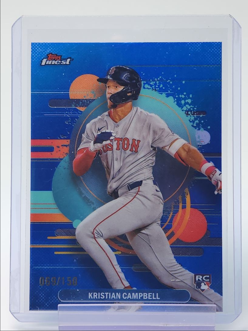 KRISTIAN CAMPBELL 2025 TOPPS FINEST UNCOMMON ROOKIE BLUE RC /150 Q4362