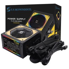 1000W ATX Power Supply 120mm RGB Fan, Full Modular 85 Efficiency, Full Voltage