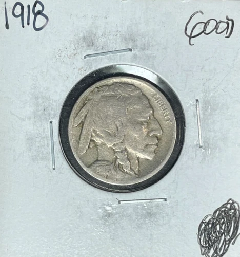 1918 BUFFALO NICKEL ~ GOOD ~ NICE COIN ~