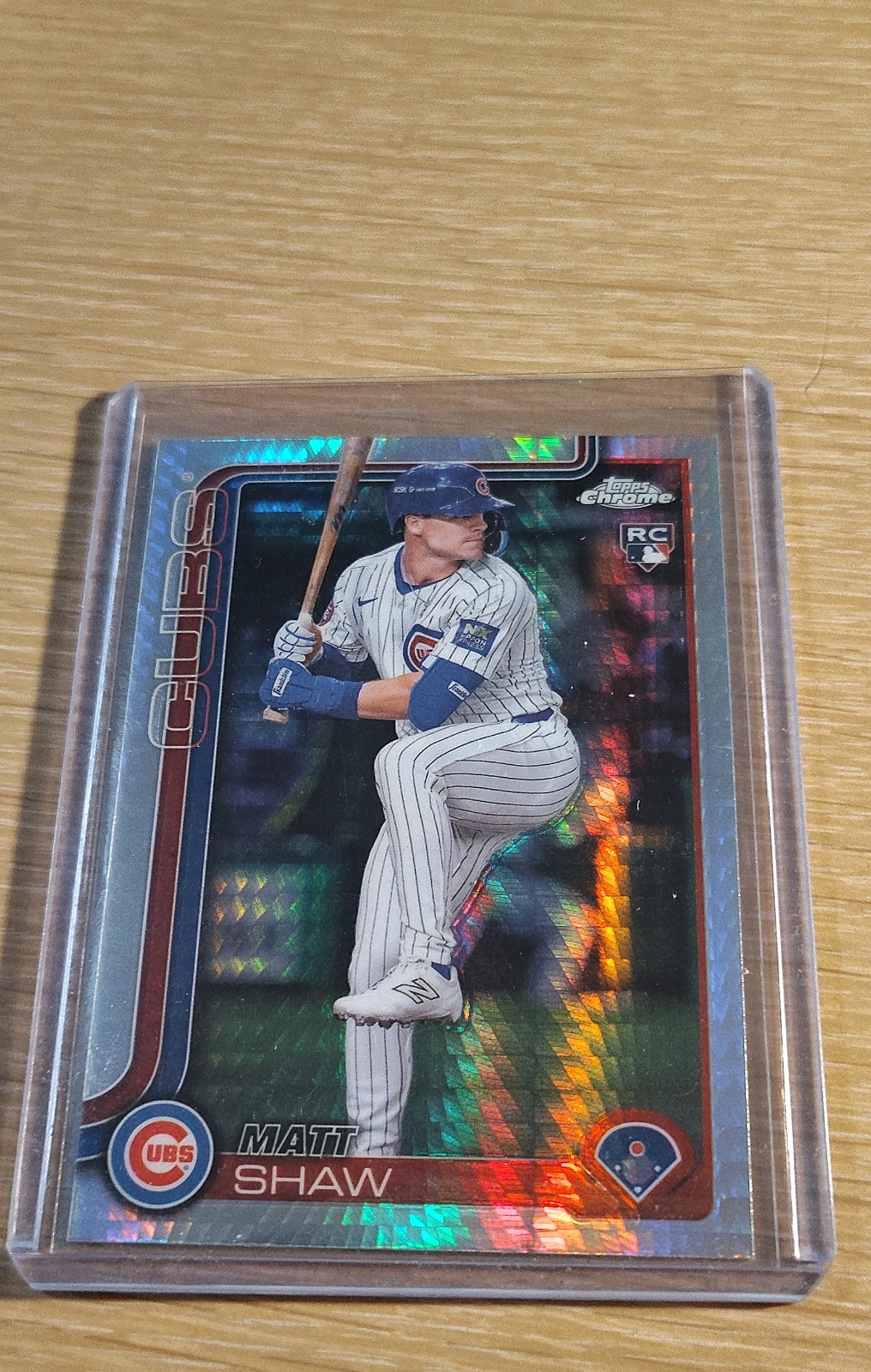2025 Topps Chrome - Matt Shaw #219 Prism Refractor (RC)