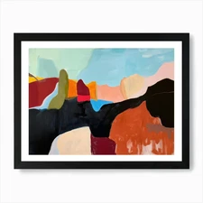 Abstract Desert Painting Art Print  Framed Wall Art Poster Canvas Print Picture