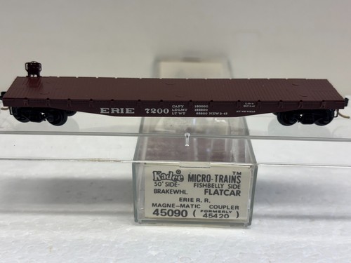 Micro trenes Kadee escala N MTL 45090 Erie 7200 vagón plano | Zustand: New