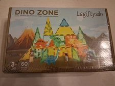 Legiftysilo Dino Zone 60 Piece 3D Brain Development Magic Construction Blocks