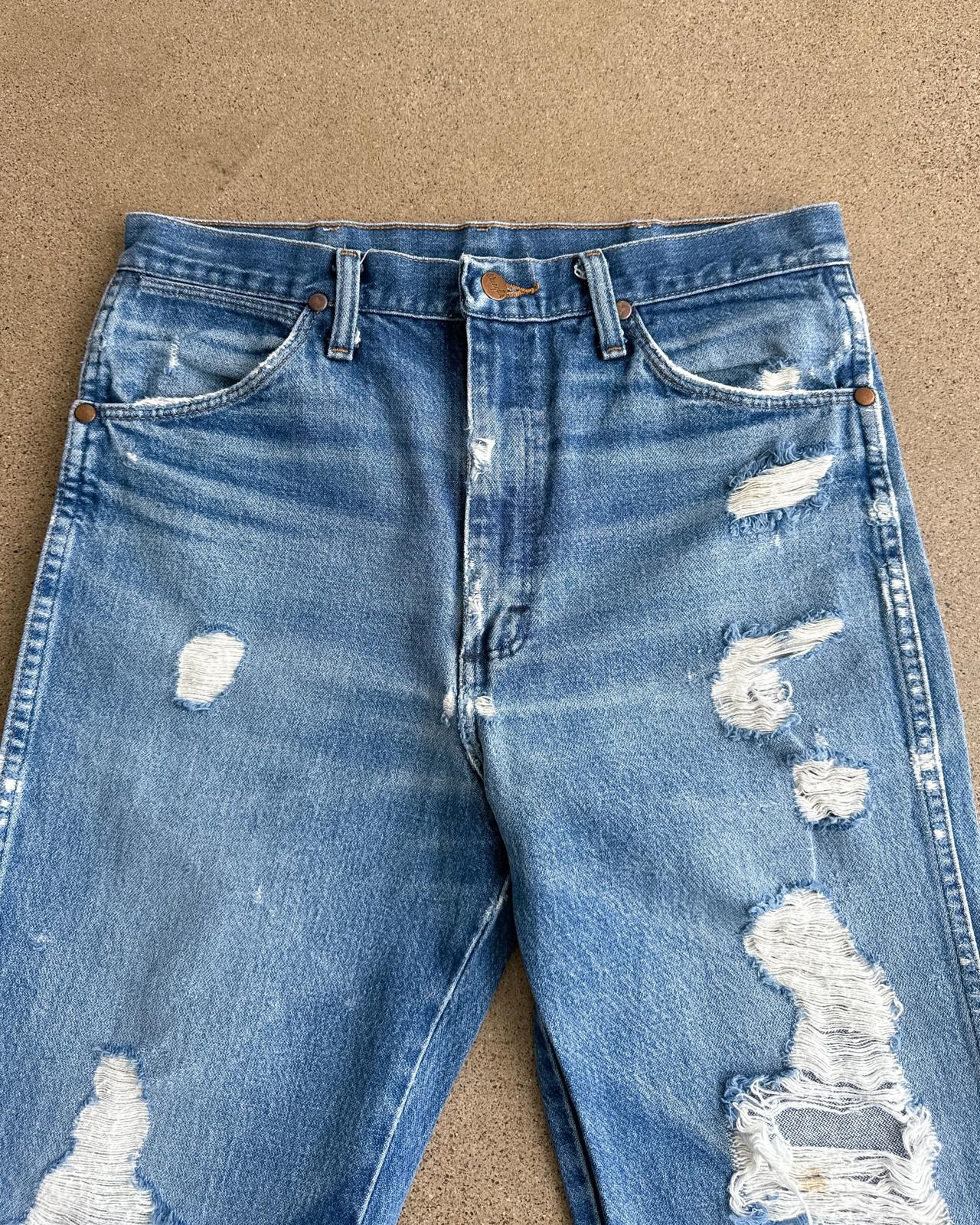 Vintage 90s Wrangler 936 Jeans Distressed Cowboy Cut Men's 32 Western image 3