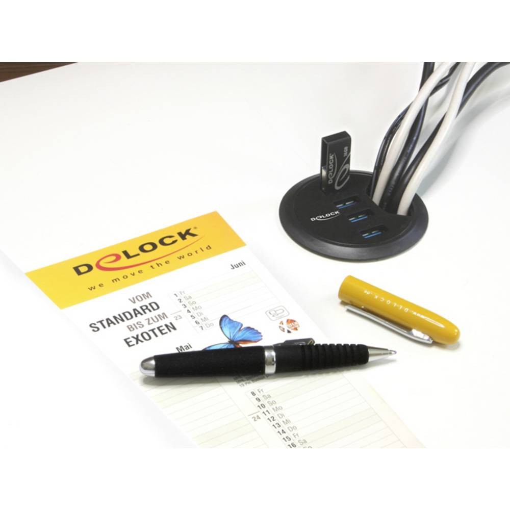 Hub USB 4 ports Delock 62868 transfert ultra rapide 5Gbps
