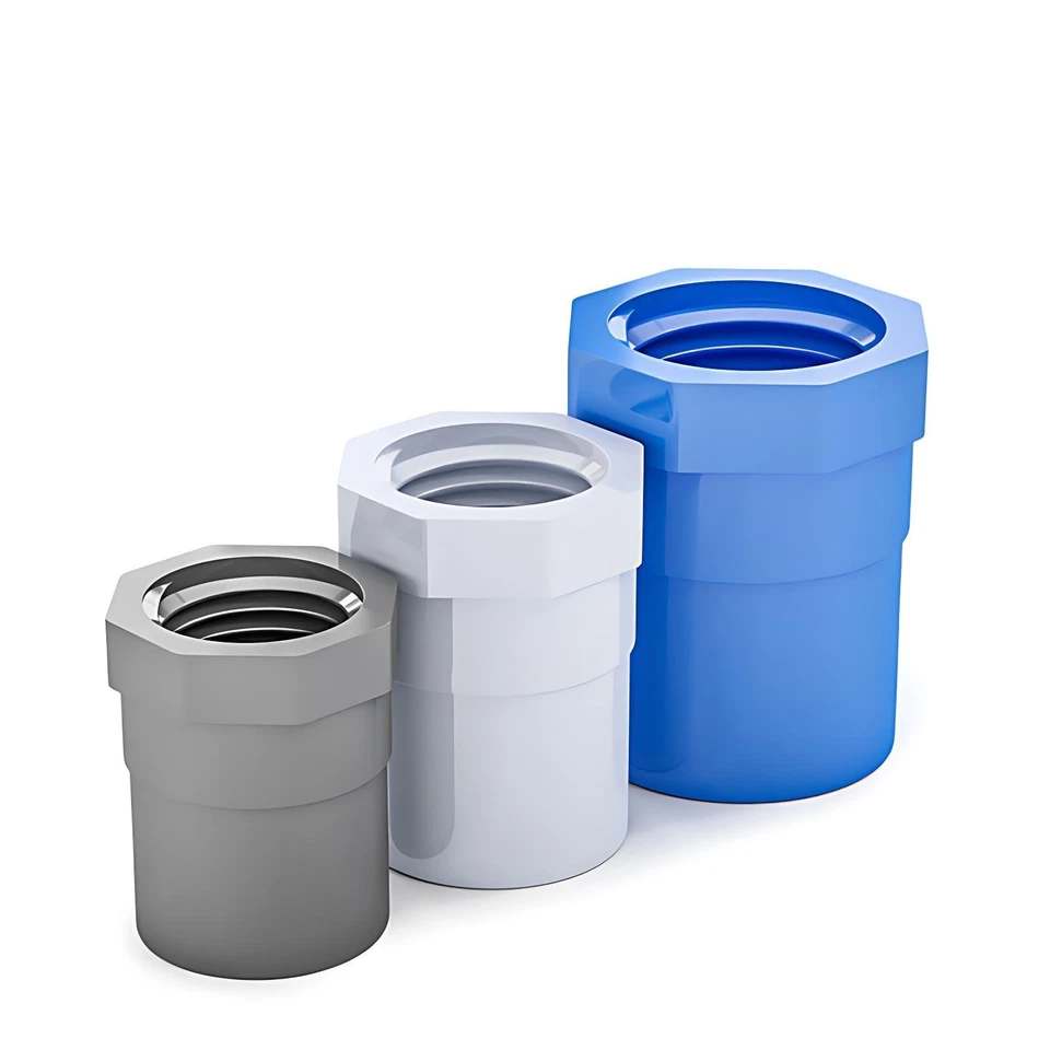 Hose Tail Adaptors PVC Sockets Female Adaptor Solvent Weld Pipe Fittings 1/2"-4" - Image 3 of 3