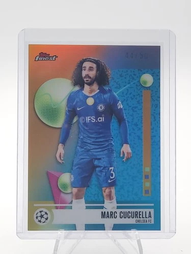 MARC CUCURELLA 2025-26 TOPPS FINEST UCL GOLD REFRACTOR #67 CHELSEA /50 Q0181