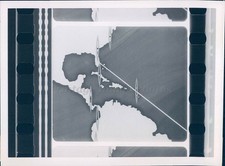 1958 Photo Press Moon Born Satellites US Earth Film Space Map Launch