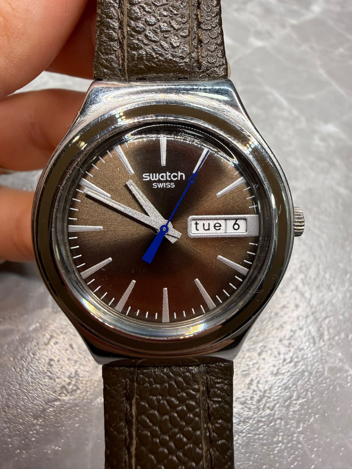 Swatch Irony Brown Suit YGS748