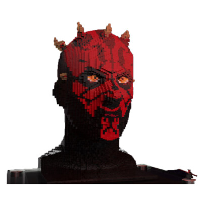 A Powerful Main Antagonist Bust with Double-bladed Energy Sword 8890 teile MOC