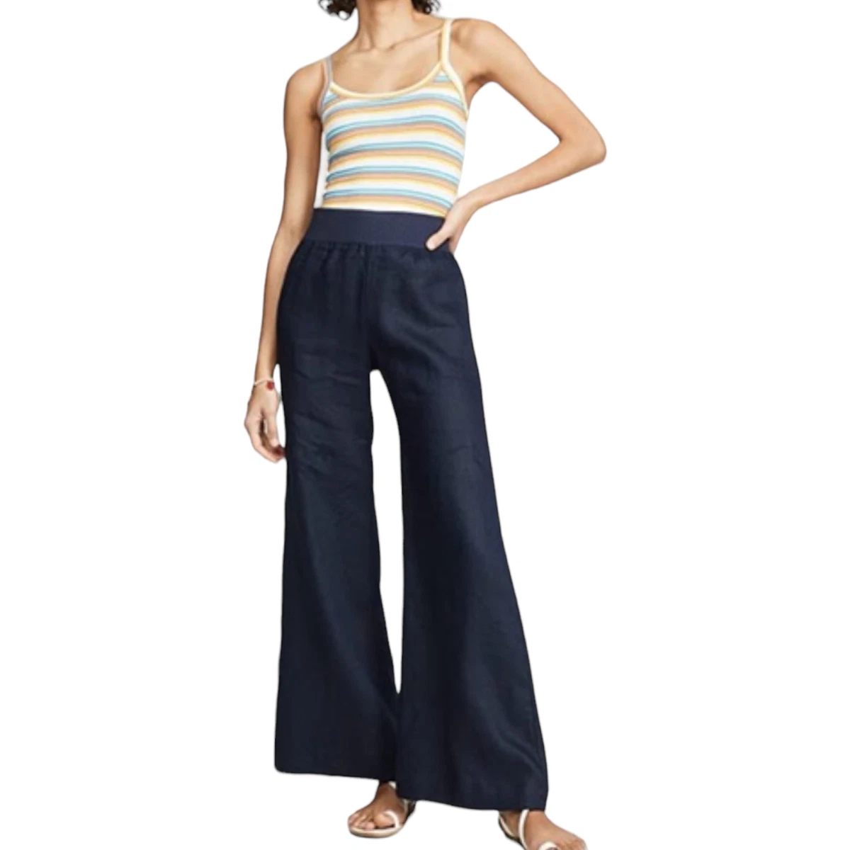 Three dots linen best sale pants