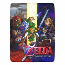 Style Retro The Legend of Zelda: Ocarina of Time Ultra-Soft Micro Fleece Blanket