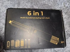 Hair Dryer Brush 6 in 1 Multi-Styler w/ Auto-Wrap Curlers,High-Speed Frizz-Fre