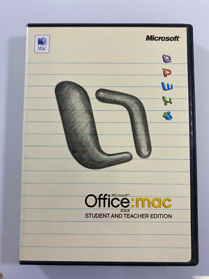 Microsoft Office 2004 for Mac Student and Teacher, good for 3 Users