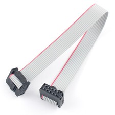 2Pcs 2.54mm Pitch 2x5 Pin 10 Pin 10 Wire IDC Flat Ribbon Cable Length 20cm