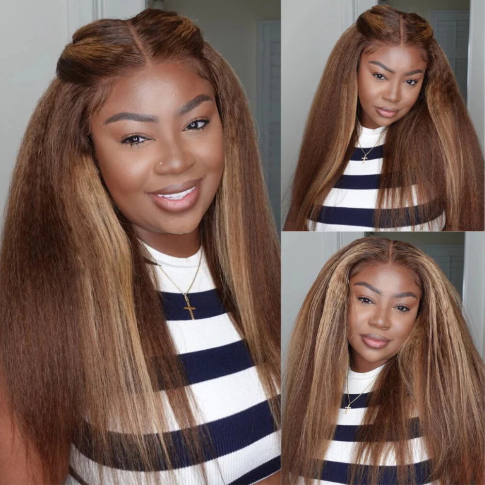 Blonde top yaki wig