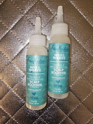 Shea Moisture Wig Weave Scalp Soother Serum Human Synthetic Hair 2 oz Lot Of 2