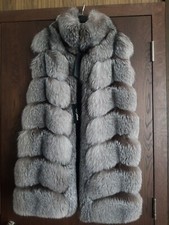 Saga Furs Brand New Fox Fur Vest - Never Worn | Size It 44