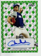 2022 Leaf Perfect Game A-A Auto Green Wave #MA-CH1 Colton Hartman 1/4
