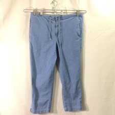 Vintage Y2K Liz Claiborne Lizwear Pants Size 12 Chambray Hong Kong Cotton