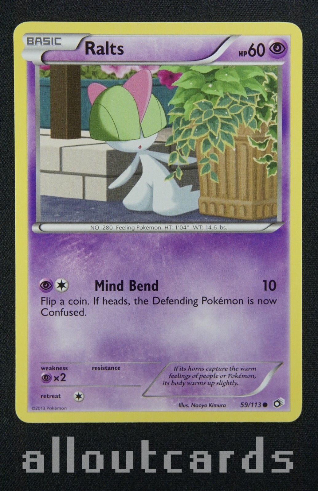 2013 Pokémon Black & White Legendary Treasures Ralts 59/113 NM/M