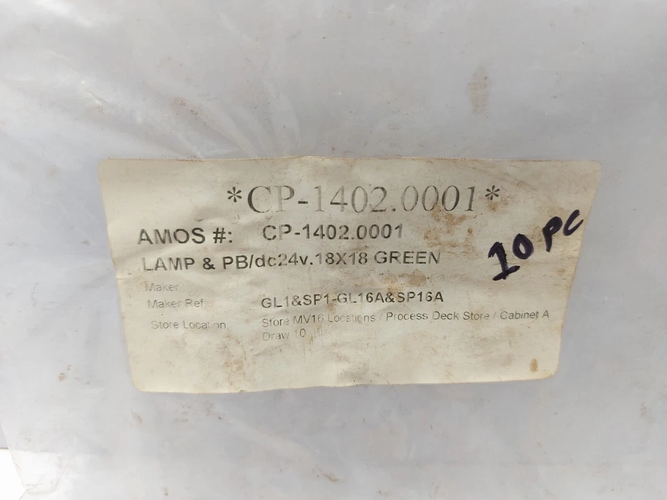 Koino KH-516L-A11 Lamp 24V.18X18 GREEN / 10-Pcs Lot Sale - Image 2 of 4