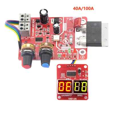 40A/100A Spot Welding Machine Control Board Welder Panel Adjust Time Digital