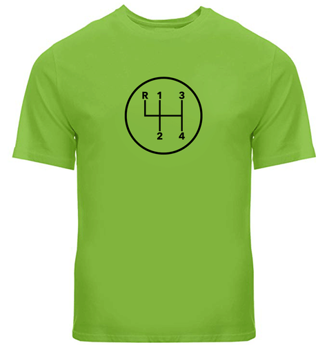Manual Transmission Gears Shift Pattern 4 Speed Stick Shirts Mens Tee T-Shirt - Picture 28 of 34