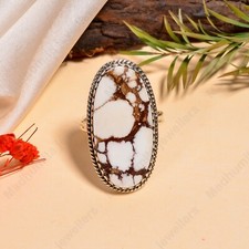 Wild Horse Jasper Gemstone 925 Sterling Silver Handmade Ring Jewelry All Size