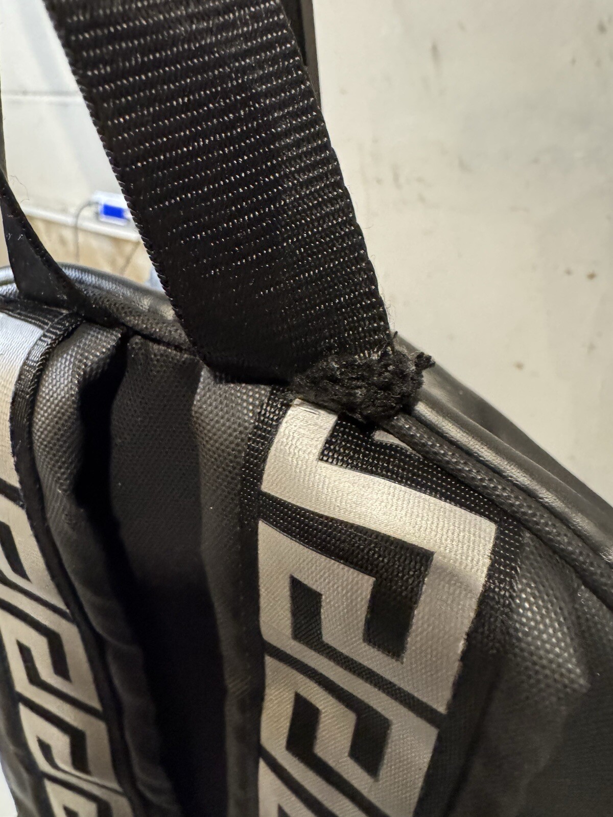 VERSACE Backpack with Logo Black Gold Limited Edi… - image 5