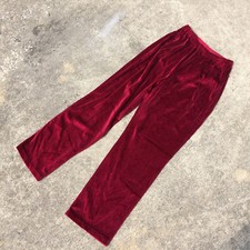 Vintage 70s Womens M'lady Velour Velvet Pants Boho Mod Atomic Disco Hippie 32