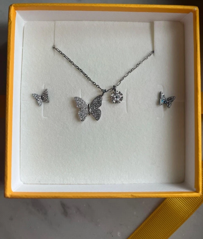 Parure collana e orecchini con swarovski della Nomination, mai indossati - Immagine 3 di 4