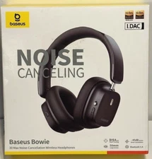 Baseus Bowie 30 Max Noise Cancellation Wireless Headphone Black NIB