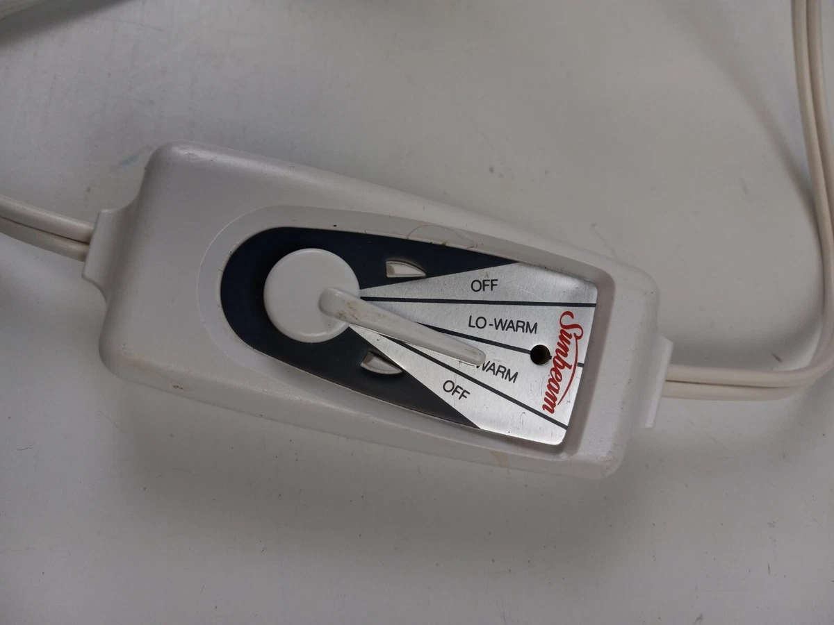Sunbeam Slumber Rest 53804 001 Electric Blanket Controller Power Cord 2  Prong | eBay