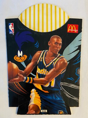 Used McDonalds French Fry Carton 1995 Reggie Miller Road Runner