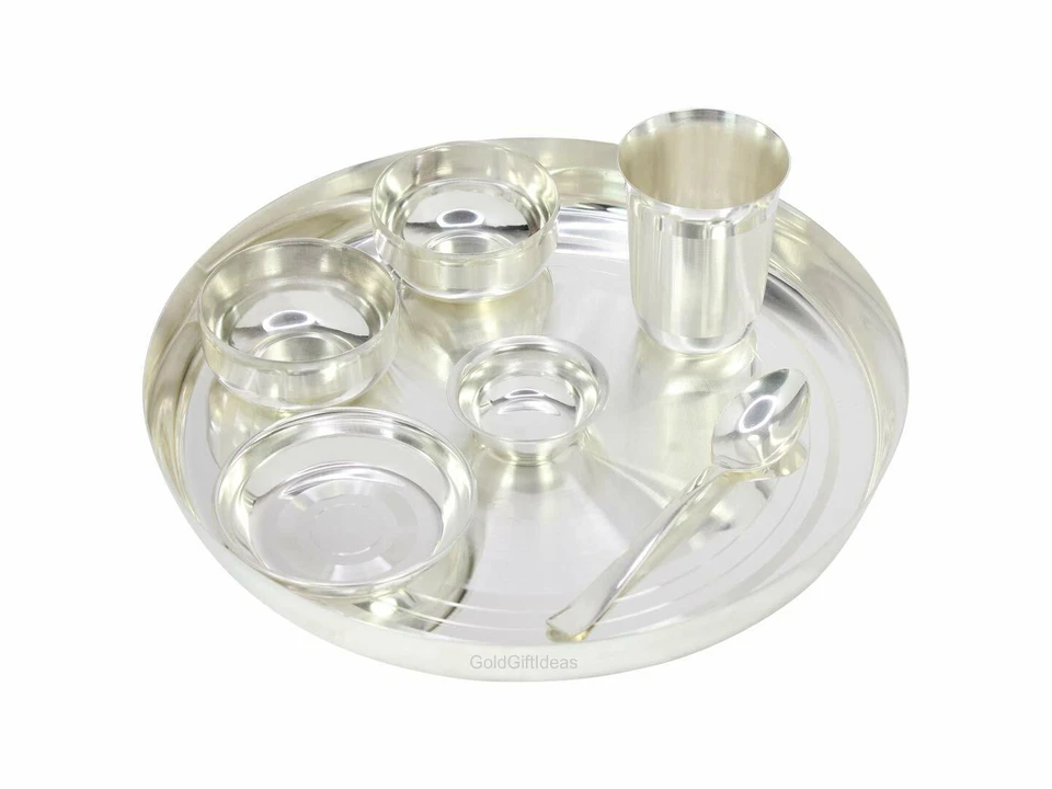 Silver Plated Dinner Set for Gift, Dinnerware Set -12 Inch - Image 3 of 4
