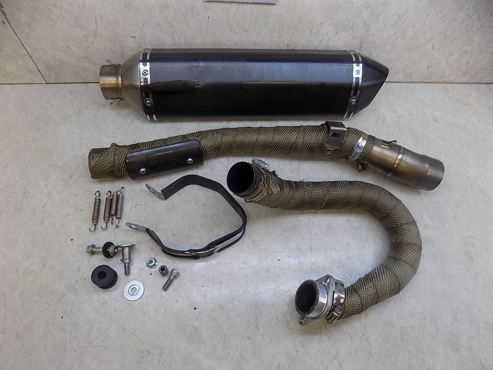 Suzuki DRZ400sm Yoshimura Carbon Fiber Wrapped Exhaust DRZ 400sm sm