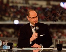 ERNIE JOHNSON SIGNED AUTOGRAPHED 8x10 PHOTO INSIDE THE NBA HOST TNT BECKETT BAS