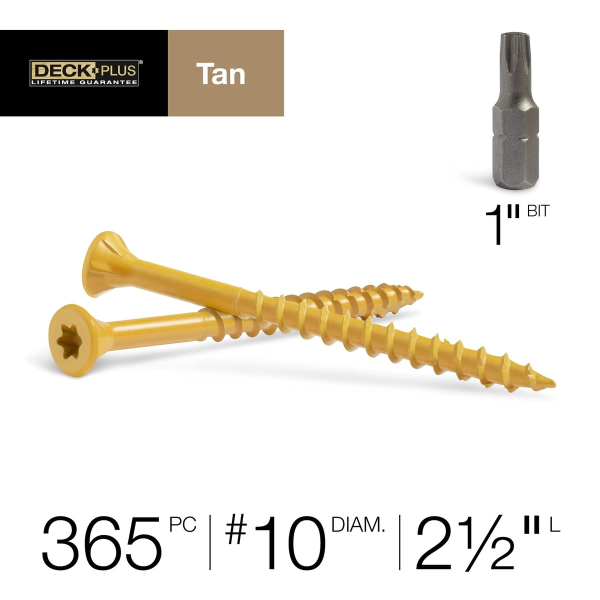 Hillman Fasteners 48416 2.3 Kg 2.5 X 10 Tan Screw