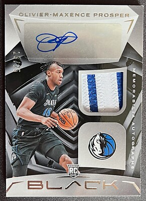 2023-24 Panini Black - Olivier-Maxence Prosper Rookie Patch Auto Silver /25 RC 